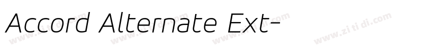 Accord Alternate Ext字体转换